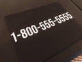 Custom Phone Number Vinyl Decal Sticker - Rising Sun Decals - Custom Phone Number Vinyl Decal Sticker