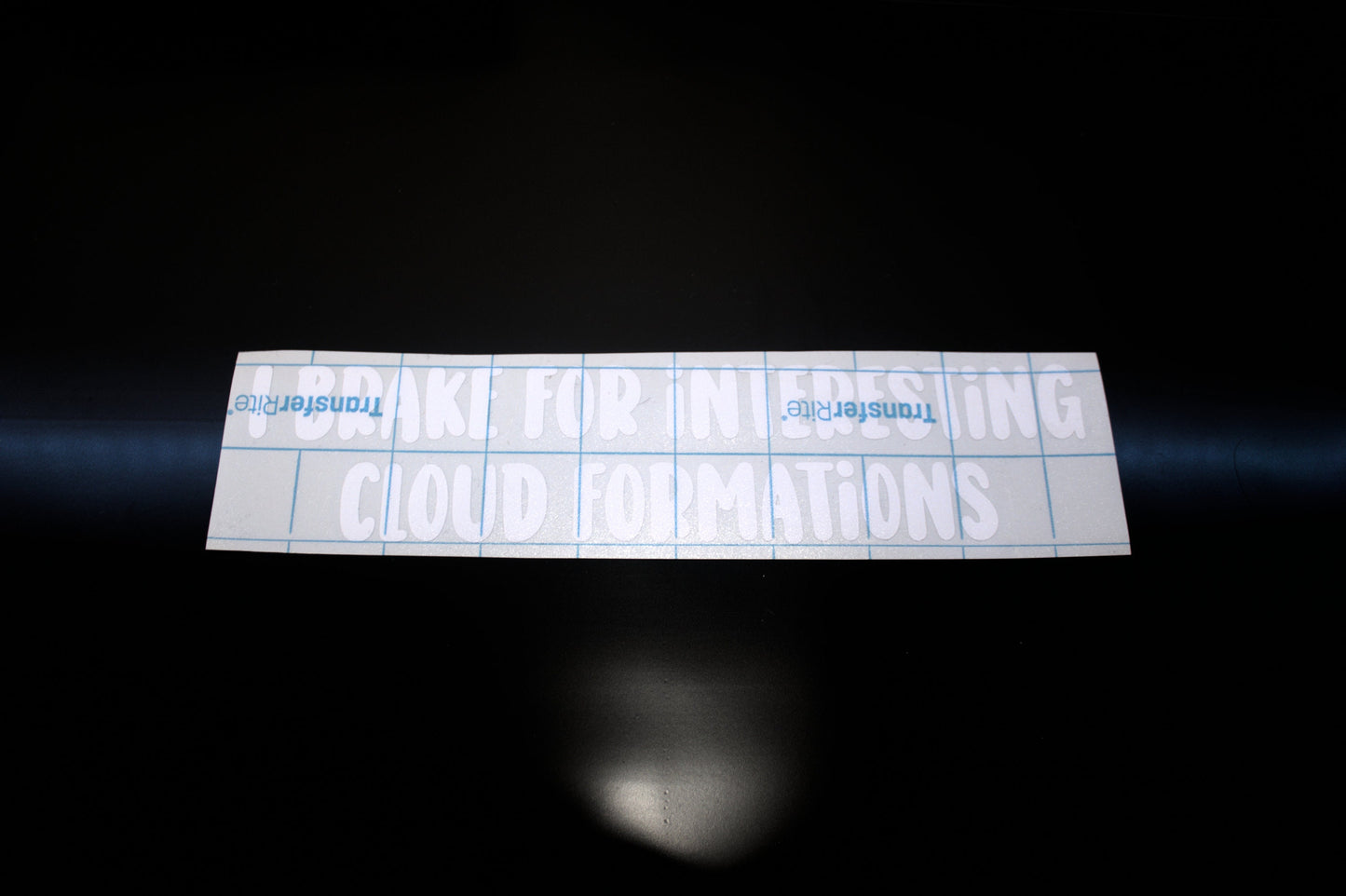 Funny Car Sticker "I Brake For Interesting Cloud Formations" Vinyl Decal