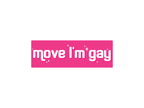 Move I’m Gay 7" Political Bumper Sticker - Rising Sun Decals - Move I’m Gay 7" Political Bumper Sticker