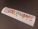 Rose Holographic Custom Instagram Decal Vinyl Sticker