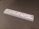 White Custom Instagram Decal Vinyl Sticker