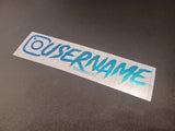 Ocean Holographic Custom Instagram Decal Vinyl Sticker