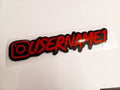 Premium Red Instagram Name Vinyl Decal - Rising Sun Decals - Premium Red Instagram Name Vinyl Decal