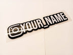 Premium White Instagram Name Vinyl Decal - Rising Sun Decals - Premium White Instagram Name Vinyl Decal