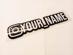 Premium White Instagram Name Vinyl Decal