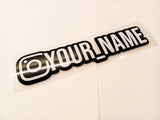 Premium White Instagram Name Vinyl Decal