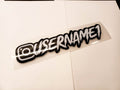 Premium White Instagram Name Vinyl Decal - Rising Sun Decals - Premium White Instagram Name Vinyl Decal