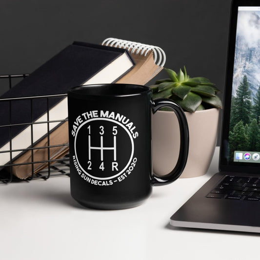 Save The Manuals Coffee Mug - Rising Sun Decals - Save The Manuals Coffee Mug