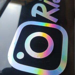 Custom Instagram Decal Vinyl Sticker - Rising Sun Decals - zCustom Instagram Name Vinyl Sticker 6.99 freeshipping - Rising Sun Decals