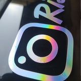 zCustom Instagram Name Vinyl Sticker 6.99 freeshipping - Rising Sun Decals