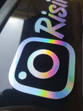 Custom Personalized Social Media Vinyl Sticker, Facebook Snapchat TikTok Instagram 5.99 freeshipping - Rising Sun Decals