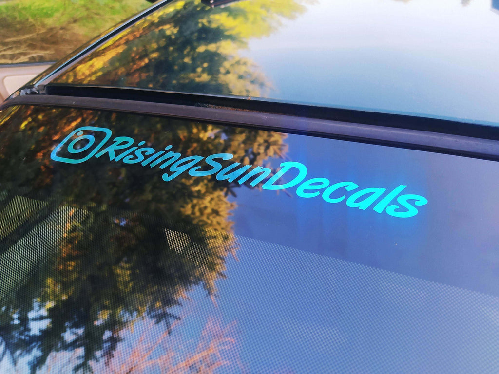 Custom Instagram Car Username Stickers & Decals for Cars
